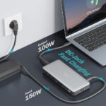 DIGITUS Docking Station, USB-C, 11-poorts, grijs/zwart