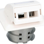 DIGITUS FTTH glasvezel inbouw wandcontactdoos, wit