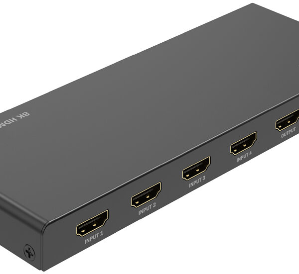 DIGITUS 8K HDMI Switch, 4x1, zwart