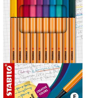 Stabilo fineliner punt 88, etui met 10 stuks