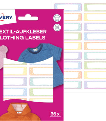 AVERY Textiel-etiketten, 13 x 45 mm, wit