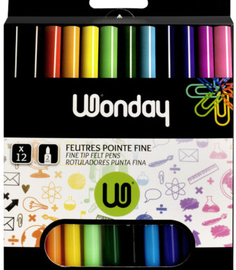 Wonday viltstiften MIN'O, etui met 12 stuks