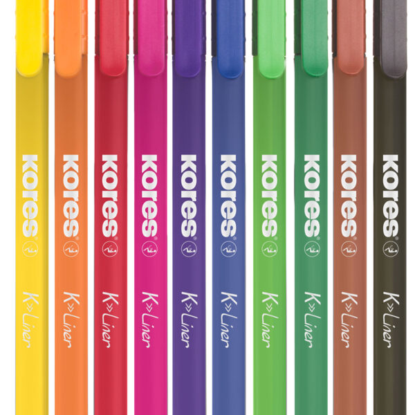 Kores Fineliner K-Liner, lijndikte 0,4 mm, etui met 12 stuks