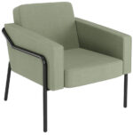 PAPERFLOW Bezoekersstoel MEDSO KLASSIK L, stof, groen