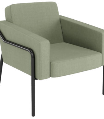 PAPERFLOW Bezoekersstoel MEDSO KLASSIK L, stof, groen