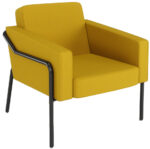 PAPERFLOW Outdoor bezoekersstoel MEDSO KLASSIK L, geel