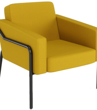 PAPERFLOW Outdoor bezoekersstoel MEDSO KLASSIK L, geel