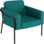 PAPERFLOW Medso Klassik L buitenstoel voor bezoekers, blauw