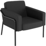 PAPERFLOW Outdoor bezoekersstoel MEDSO KLASSIK L, antraciet