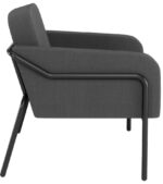 PAPERFLOW Bezoekersstoel MEDSO ROND L, stof antraciet