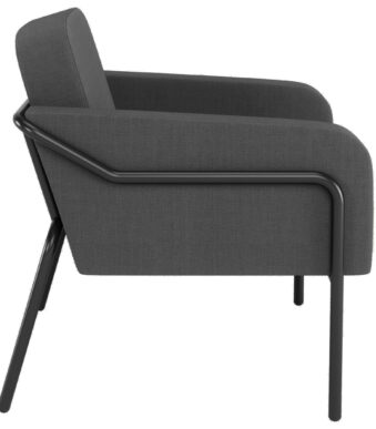 PAPERFLOW Bezoekersstoel MEDSO ROND L, stof antraciet