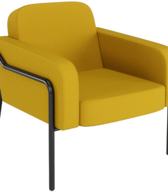 PAPERFLOW Ronde buitenstoel MEDSO L, geel