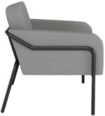 PAPERFLOW Ronde outdoor bezoekerstoel MEDSO L, grijs