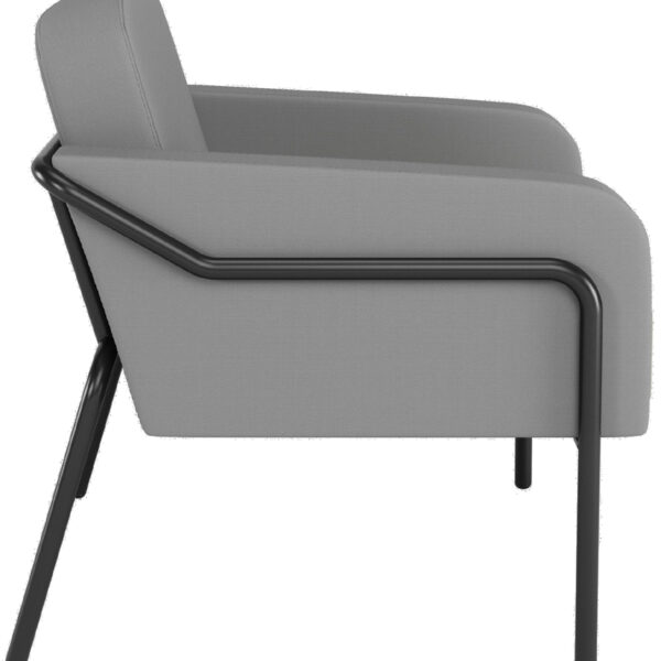 PAPERFLOW Ronde outdoor bezoekerstoel MEDSO L, grijs