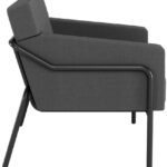 PAPERFLOW Bezoekersstoel MEDSO T L, stof, antraciet