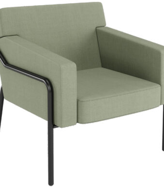 PAPERFLOW Bezoekersstoel MEDSO T L, stof, groen