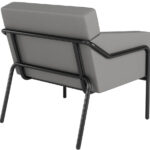 PAPERFLOW Bezoekersstoel MEDSO T L, kunstleder, grijs