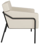 PAPERFLOW Bezoekersstoel MEDSO T L, kunstleder, crèmekleurig