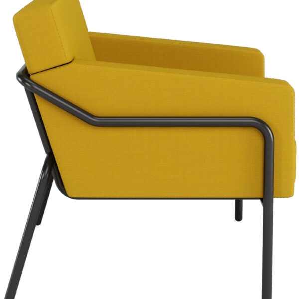 PAPERFLOW Outdoor bezoekersstoel MEDSO T L, geel