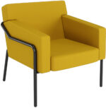 PAPERFLOW Outdoor bezoekersstoel MEDSO T L, geel