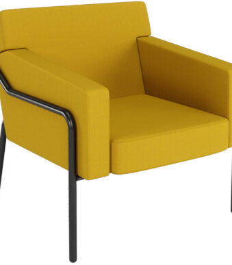 PAPERFLOW Outdoor bezoekersstoel MEDSO T L, geel