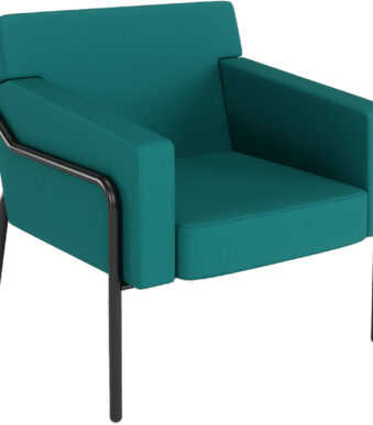 PAPERFLOW Outdoor bezoekersstoel MEDSO T L, blauw