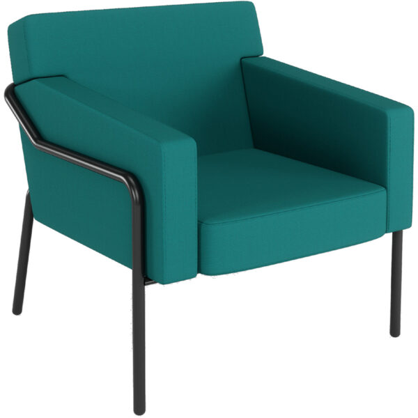 PAPERFLOW Outdoor bezoekersstoel MEDSO T L, blauw