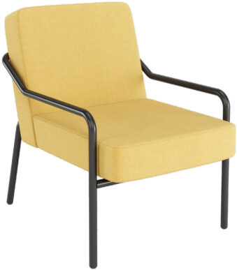 PAPERFLOW Bezoekersstoel MEDSO KLASSIK M, stof, geel