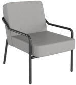 PAPERFLOW Bezoekersstoel MEDSO KLASSIK M, kunstleder, grijs