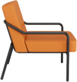 PAPERFLOW Bezoekersstoel MEDSO KLASSIK M, kunstleder, oranje