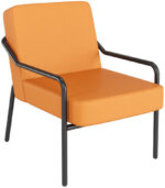 PAPERFLOW Bezoekersstoel MEDSO KLASSIK M, kunstleder, oranje