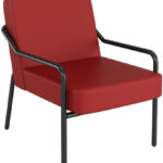PAPERFLOW Bezoekersstoel MEDSO KLASSIK M, kunstleder, rood