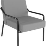 PAPERFLOW Outdoor bezoekersstoel MEDSO KLASSIK M, grijs