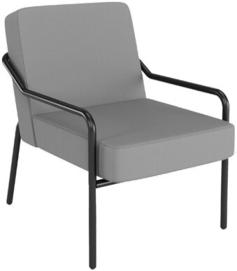 PAPERFLOW Outdoor bezoekersstoel MEDSO KLASSIK M, grijs