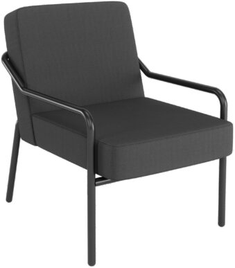 PAPERFLOW Outdoor bezoekersstoel MEDSO KLASSIK M, antraciet