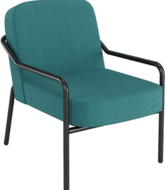 PAPERFLOW Bezoekersstoel MEDSO ROND M, stof, blauw