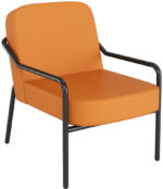 PAPERFLOW Bezoekersstoel MEDSO ROND M, kunstleder, oranje