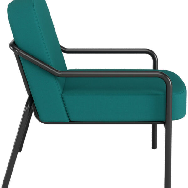 PAPERFLOW Ronde bezoekersstoel MEDSO M voor buiten, blauw