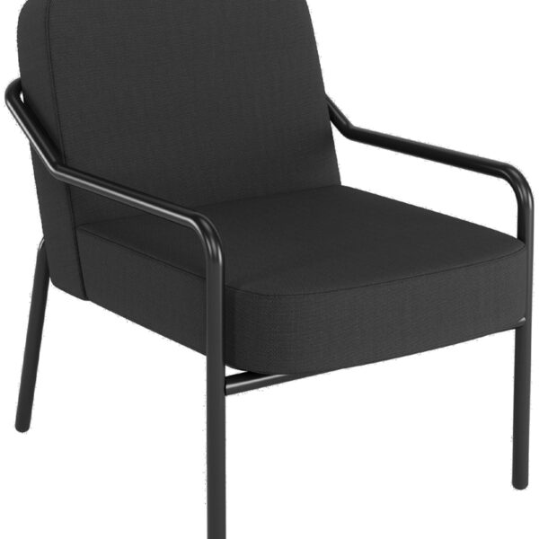 PAPERFLOW Ronde outdoor bezoekersstoel MEDSO M, antraciet