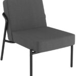 PAPERFLOW Bezoekersstoel MEDSO KLASSIK S, stof, antraciet