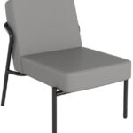 PAPERFLOW Bezoekersstoel MEDSO KLASSIK S, kunstleder, grijs