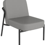 PAPERFLOW Bezoekersstoel MEDSO ROND S, kunstleder, grijs