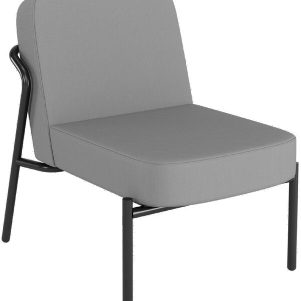 PAPERFLOW Ronde outdoor bezoekersstoel MEDSO S, grijs