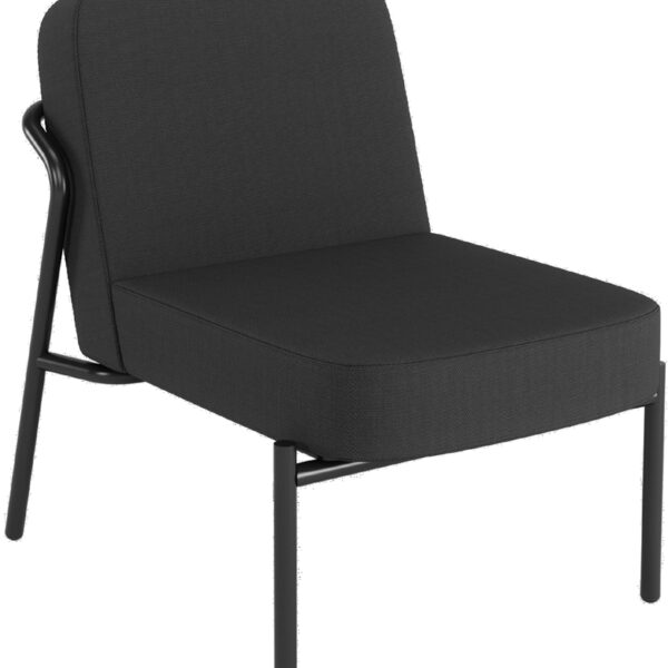 PAPERFLOW Ronde outdoor bezoekersstoel MEDSO S, antraciet