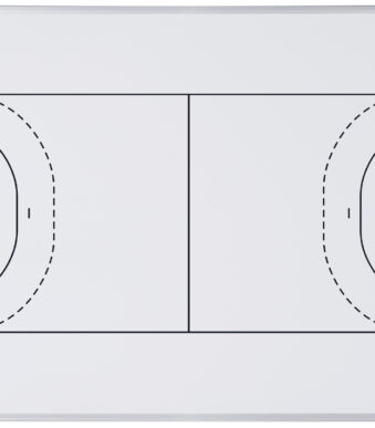 Bi-Office whiteboard handbalspeelveld, A4