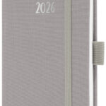 Sigel Zakagenda Jolie Feel 2026, Textiel, A6, grijs