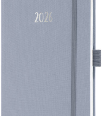 Sigel Jolie Feel agenda 2026, textiel, A5, paars