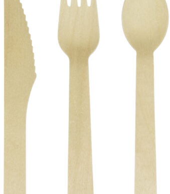 Kangaro houten wegwerpbestek set, 200-delig