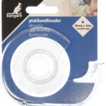 Kangaro plakbandhouder met onzichtbare tape, 19mm x 33m