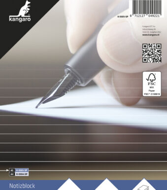 Kangaro spiraal notitieblok A5, gelinieerd, 100 vel